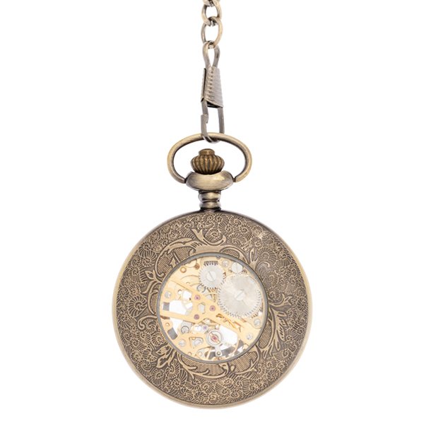 Brass Intricate Half Hunter Pocket Watch AU image 3 Brass Intricate Half Hunter Pocket Watch AU image 3