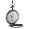 Brass Intricate Half Hunter Pocket Watch AU image 4