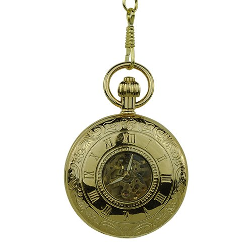 Gold Vintage Roman Numeral Hunter Pocket Watch AU image 2 Gold Vintage Roman Numeral Hunter Pocket Watch AU image 2