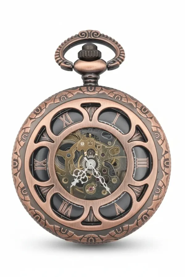 Flower Half Hunter Pocket Watch AU image 1 Flower Half Hunter Pocket Watch AU image 1