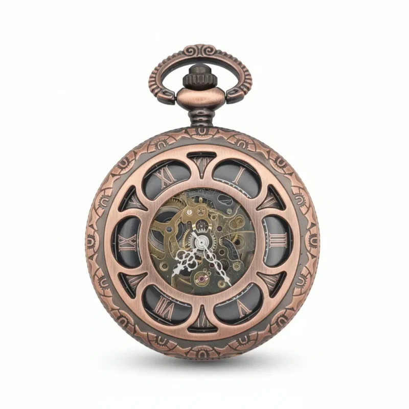 Flower Half Hunter Pocket Watch