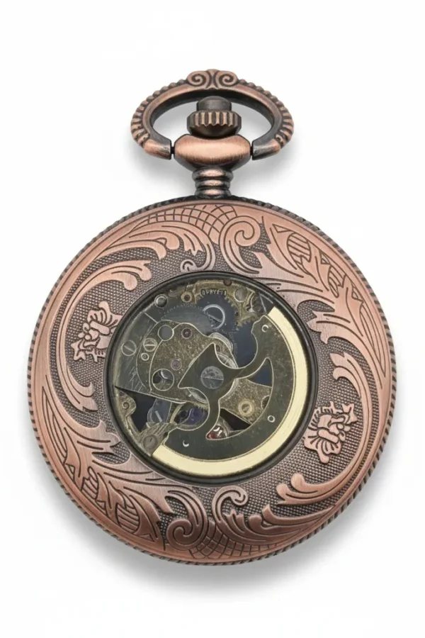 Flower Half Hunter Pocket Watch AU image 4 Flower Half Hunter Pocket Watch AU image 4
