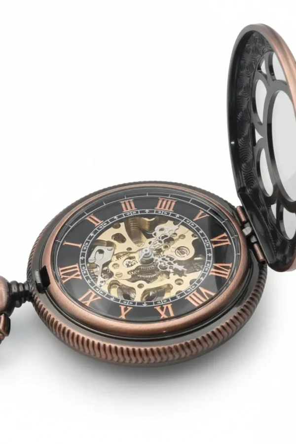Flower Half Hunter Pocket Watch AU image 3 Flower Half Hunter Pocket Watch AU image 3