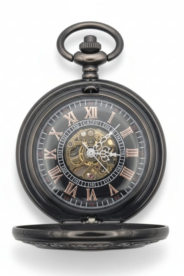 Black Vintage Tire Hunter Pocket Watch AU image 2 Black Vintage Tire Hunter Pocket Watch AU image 2