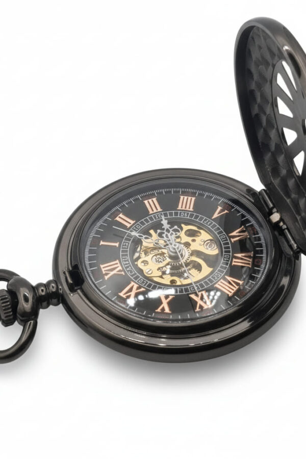 Black Vintage Tire Hunter Pocket Watch AU image 3 Black Vintage Tire Hunter Pocket Watch AU image 3