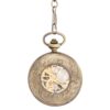 Orange And White Flower Burst Hunter Pocket Watch AU image 3