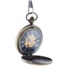 Orange And White Flower Burst Hunter Pocket Watch AU image 4