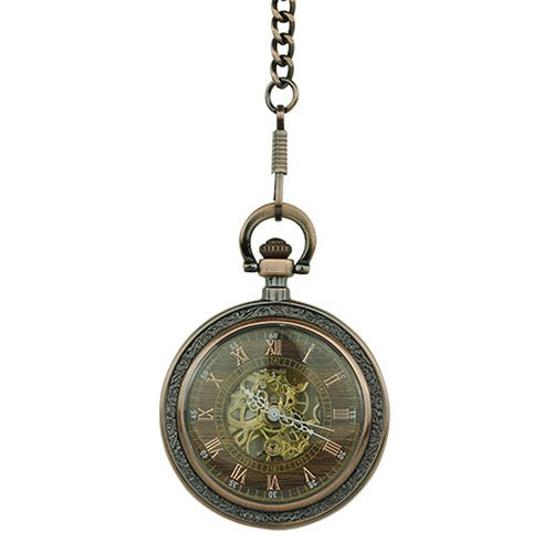 Brass Flower Open Face Fob Watch AU image 1 Brass Flower Open Face Fob Watch AU image 1