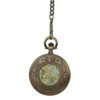 Brass Flower Open Face Fob Watch AU image 3