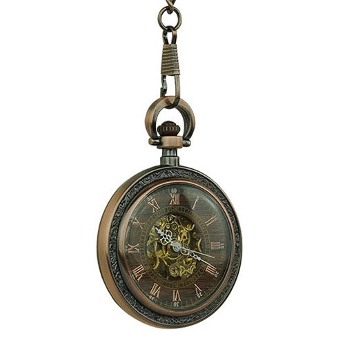 Brass Flower Open Face Fob Watch AU image 2 Brass Flower Open Face Fob Watch AU image 2