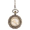 Brass Rose Petal Half Hunter Pocket Watch AU image 3
