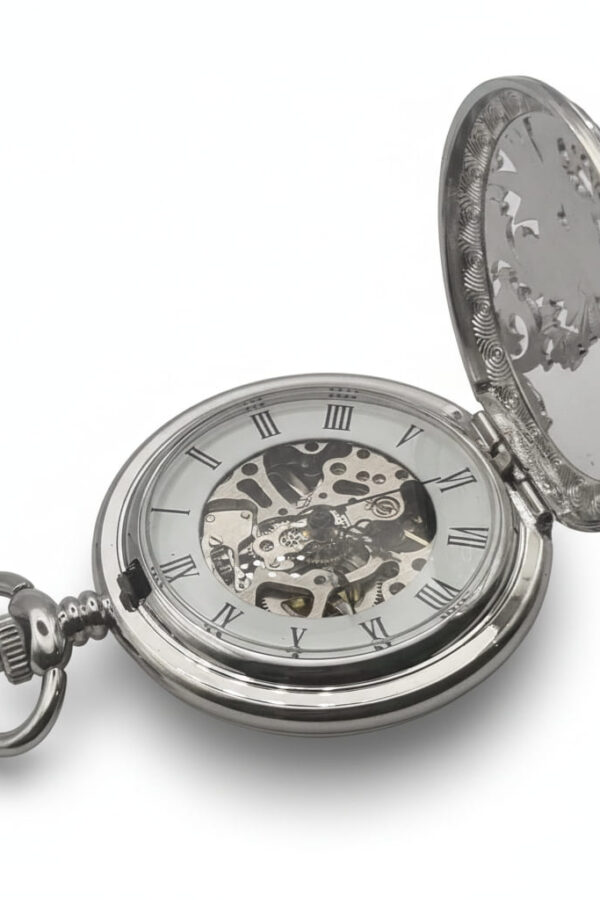 Silver Dragon Hunter Pocket Watch AU image 3 Silver Dragon Hunter Pocket Watch AU image 3