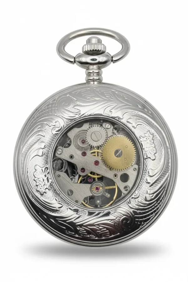 Dragon Symbol Half Hunter Pocket Watch AU image 4