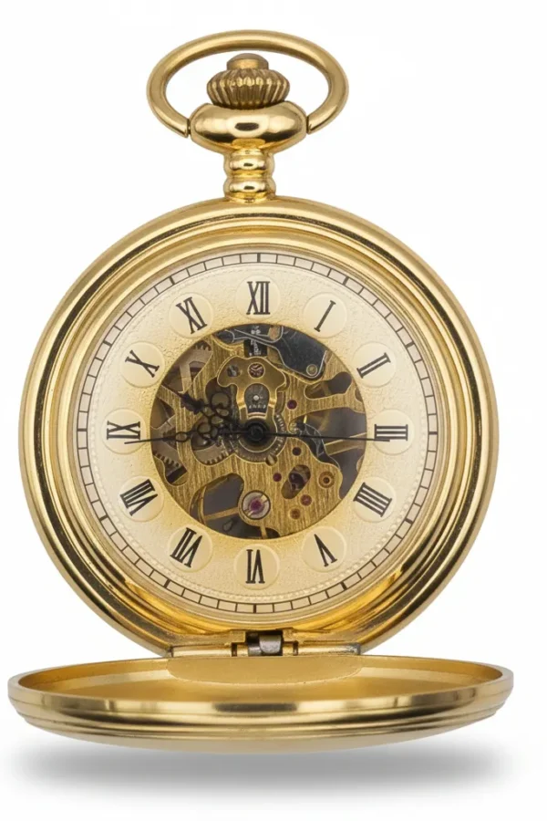 Golden Victorian Rim Hunter Pocket Watch AU image 2 Golden Victorian Rim Hunter Pocket Watch AU image 2
