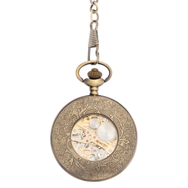 Geometric Flower Half Hunter Pocket Watch AU image 3 Geometric Flower Half Hunter Pocket Watch AU image 3