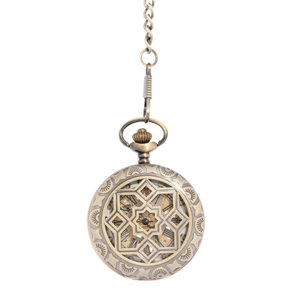Geometric Flower Half Hunter Pocket Watch AU image 1 Geometric Flower Half Hunter Pocket Watch AU image 1