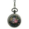 Ceramic Rose Garden Hunter Pocket Watch AU image 1