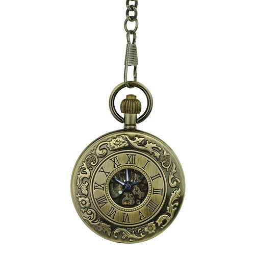 Golden Roman Numerals Half Hunter Fob Watch AU image 1 Golden Roman Numerals Half Hunter Fob Watch AU image 1