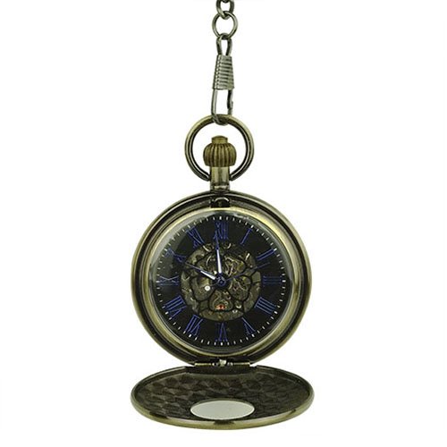Golden Roman Numerals Half Hunter Fob Watch AU image 2 Golden Roman Numerals Half Hunter Fob Watch AU image 2