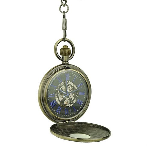 Golden Roman Numerals Half Hunter Fob Watch AU image 3 Golden Roman Numerals Half Hunter Fob Watch AU image 3