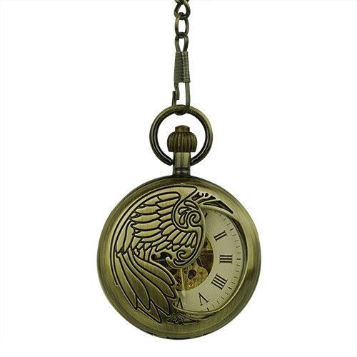 Golden Phoenix Hunter Pocket Watch AU image 1 Golden Phoenix Hunter Pocket Watch AU image 1