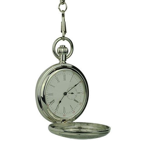 Silver Flower Hunter Pocket Watch AU image 4 Silver Flower Hunter Pocket Watch AU image 4