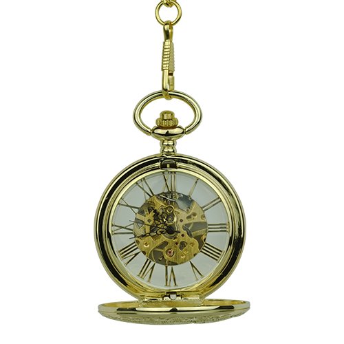 Gold Steampunk Half Hunter Pocket Watch AU image 2 Gold Steampunk Half Hunter Pocket Watch AU image 2