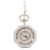 Frosted Silver Octagon Half Hunter Pocket watch AU image 1