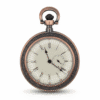 Brass Victorian Open Face Pocket Watch AU image 1