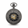 Black Victorian Roman Numeral Half Hunter Fob Watch AU image 1