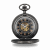 Black Victorian Roman Numeral Half Hunter Fob Watch AU image 2
