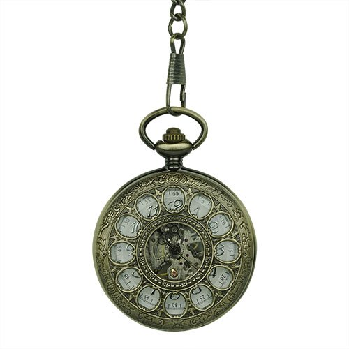 Brass Dial Half Hunter Fob Watch AU image 1 Brass Dial Half Hunter Fob Watch AU image 1