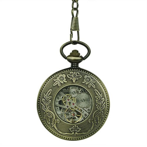 Brass Dial Half Hunter Fob Watch AU image 3 Brass Dial Half Hunter Fob Watch AU image 3