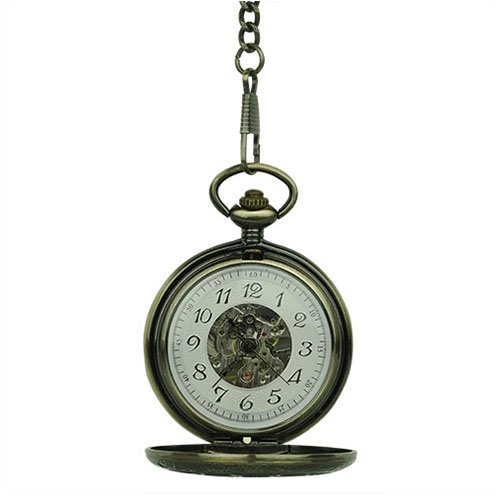 Brass Dial Half Hunter Fob Watch AU image 2 Brass Dial Half Hunter Fob Watch AU image 2