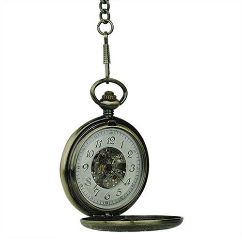 Brass Dial Half Hunter Fob Watch AU image 4 Brass Dial Half Hunter Fob Watch AU image 4