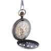 Brass Roman Numeral Inner Ring Half Hunter Pocket Watch AU image 2