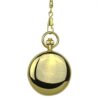Polished Gold Roman Numeral Half Hunter Fob Watch AU image 3