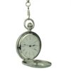 Polished Silver Roman Numeral Half Hunter Fob Watch AU image 3