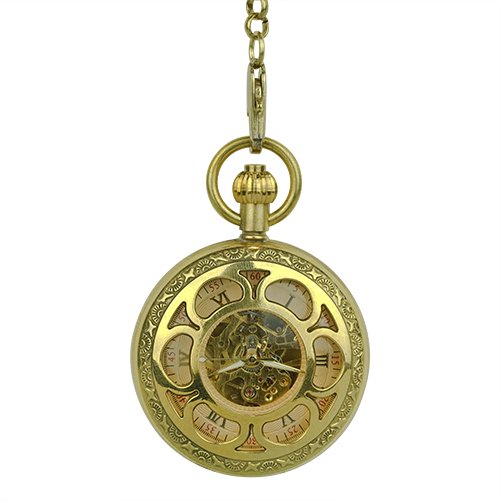 Gold Flower Hunter Pocket Watch AU image 1 Gold Flower Hunter Pocket Watch AU image 1