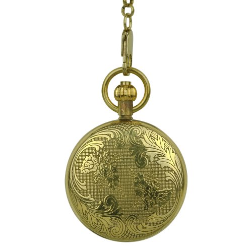 Gold Flower Hunter Pocket Watch AU image 3 Gold Flower Hunter Pocket Watch AU image 3