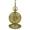 Gold Flower Hunter Pocket Watch AU image 2
