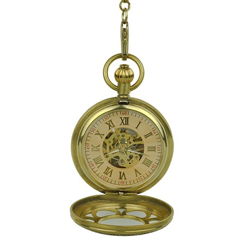 Gold Flower Hunter Pocket Watch AU image 2 Gold Flower Hunter Pocket Watch AU image 2