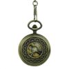 Brass Greek Symbol Half Hunter Pocket Watch AU image 1