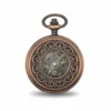 Bronze Greek Symbol Half Hunter Pocket Watch AU image 1