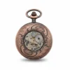 Bronze Greek Symbol Half Hunter Pocket Watch AU image 4