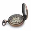 Bronze Greek Symbol Half Hunter Pocket Watch AU image 3