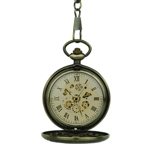 Brass Dial Half Hunter Fob Watch AU image 2 Brass Dial Half Hunter Fob Watch AU image 2