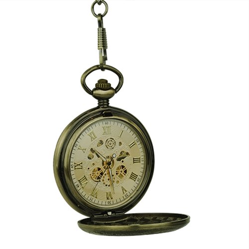 Brass Dial Half Hunter Fob Watch AU image 3 Brass Dial Half Hunter Fob Watch AU image 3