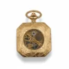 Gold Squircle Open Face Pocket Watch AU image 1