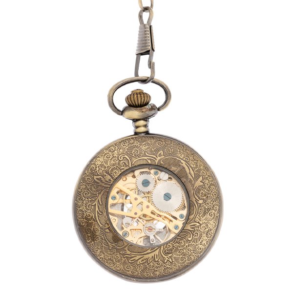 Brass Wheat and Grass Half Hunter Pocket Watch AU image 3 Brass Wheat and Grass Half Hunter Pocket Watch AU image 3
